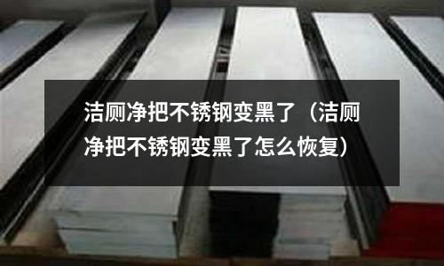 潔廁凈把不銹鋼變黑了（潔廁凈把不銹鋼變黑了怎么恢復）