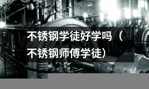 不銹鋼學(xué)徒好學(xué)嗎(不銹鋼師傅學(xué)徒)