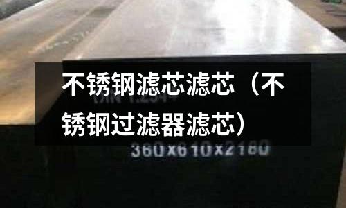 不銹鋼濾芯濾芯（不銹鋼過濾器濾芯）