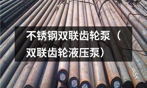 不銹鋼雙聯齒輪泵(雙聯齒輪液壓泵)