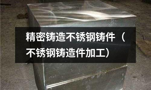 精密鑄造不銹鋼鑄件(不銹鋼鑄造件加工)