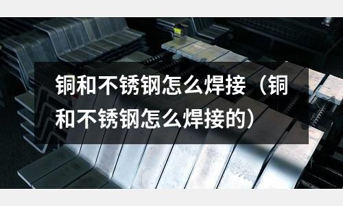 銅和不銹鋼怎么焊接(銅和不銹鋼怎么焊接的)