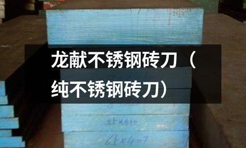 龍獻不銹鋼磚刀(純不銹鋼磚刀)