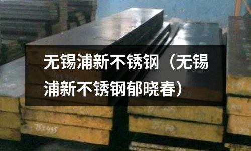 無錫浦新不銹鋼(無錫浦新不銹鋼郁曉春)