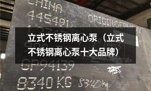 立式不銹鋼離心泵(立式不銹鋼離心泵十大品牌)