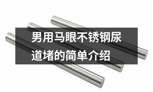 男用馬眼不銹鋼尿道堵的簡單介紹