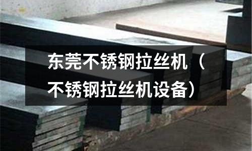 東莞不銹鋼拉絲機(不銹鋼拉絲機設備)