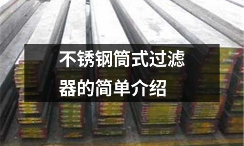 不銹鋼筒式過濾器的簡單介紹