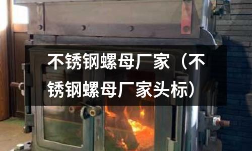 不銹鋼螺母廠家(不銹鋼螺母廠家頭標)