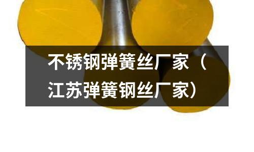 不銹鋼彈簧絲廠家(江蘇彈簧鋼絲廠家)