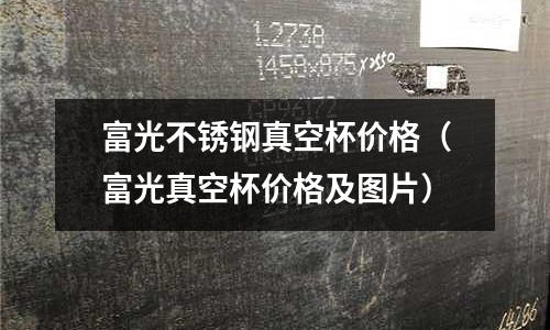 富光不銹鋼真空杯價格（富光真空杯價格及圖片）