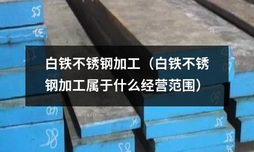 白鐵不銹鋼加工(白鐵不銹鋼加工屬于什么經(jīng)營范圍)