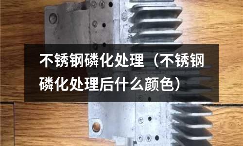 不銹鋼磷化處理（不銹鋼磷化處理后什么顏色）