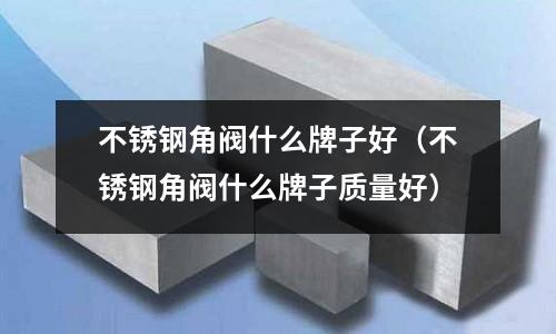 不銹鋼角閥什么牌子好(不銹鋼角閥什么牌子質量好)