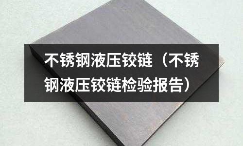 不銹鋼液壓鉸鏈（不銹鋼液壓鉸鏈檢驗報告）