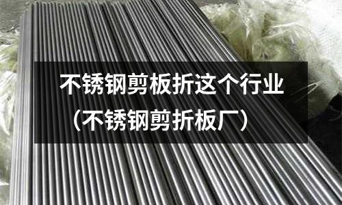 不銹鋼剪板折這個行業(不銹鋼剪折板廠)