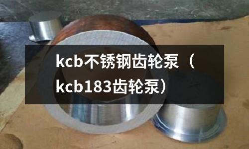 kcb不銹鋼齒輪泵(kcb183齒輪泵)