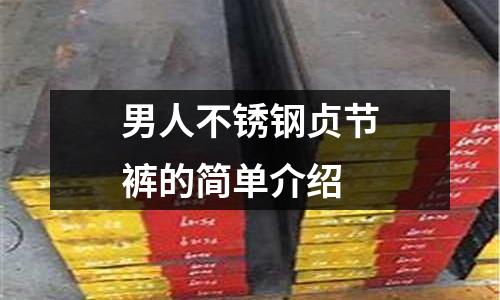 男人不銹鋼貞節(jié)褲的簡單介紹