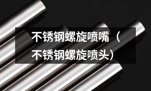 不銹鋼螺旋噴嘴(不銹鋼螺旋噴頭)