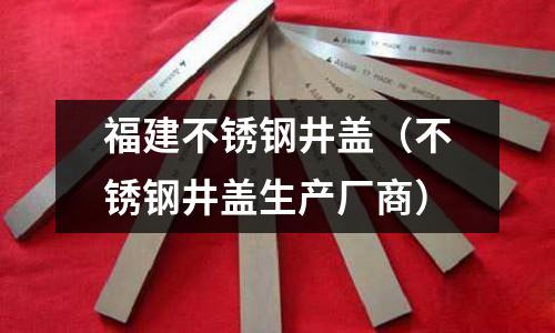 福建不銹鋼井蓋(不銹鋼井蓋生產廠商)