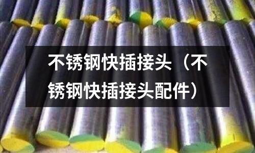 不銹鋼快插接頭（不銹鋼快插接頭配件）