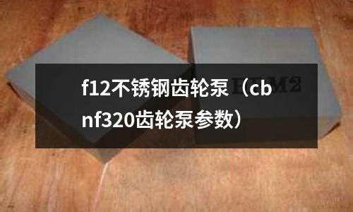 f12不銹鋼齒輪泵（cbnf320齒輪泵參數）