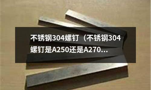 不銹鋼304螺釘(不銹鋼304螺釘是A250還是A270)