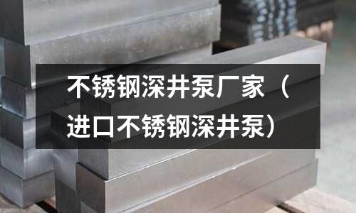 不銹鋼深井泵廠家(進(jìn)口不銹鋼深井泵)