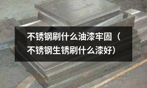 不銹鋼刷什么油漆牢固(不銹鋼生銹刷什么漆好)