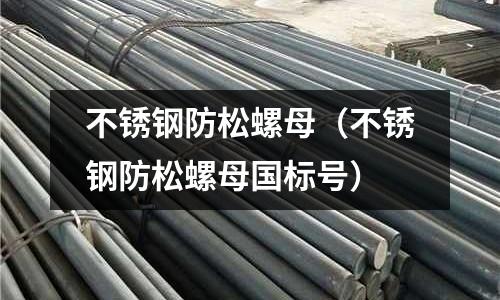 不銹鋼防松螺母(不銹鋼防松螺母國標號)