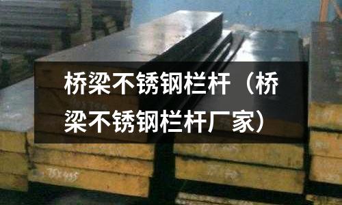 橋梁不銹鋼欄桿(橋梁不銹鋼欄桿廠家)