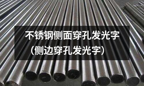 不銹鋼側(cè)面穿孔發(fā)光字(側(cè)邊穿孔發(fā)光字)