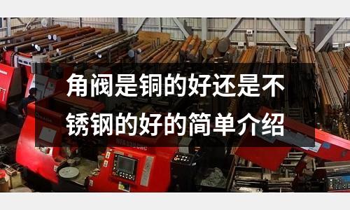 角閥是銅的好還是不銹鋼的好的簡單介紹