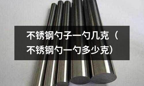 不銹鋼勺子一勺幾克(不銹鋼勺一勺多少克)
