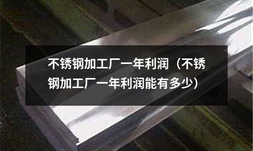 不銹鋼加工廠一年利潤(不銹鋼加工廠一年利潤能有多少)