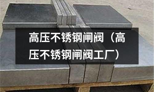 高壓不銹鋼閘閥(高壓不銹鋼閘閥工廠)