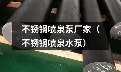 不銹鋼噴泉泵廠家(不銹鋼噴泉水泵)