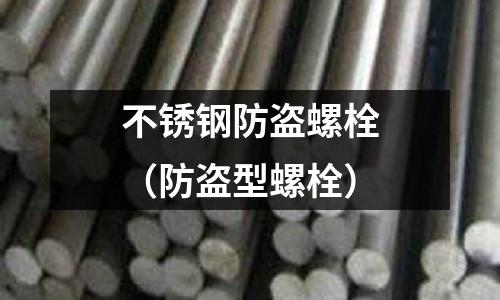 不銹鋼防盜螺栓（防盜型螺栓）