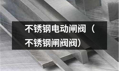 不銹鋼電動閘閥(不銹鋼閘閥閥)