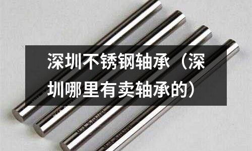 深圳不銹鋼軸承（深圳哪里有賣軸承的）