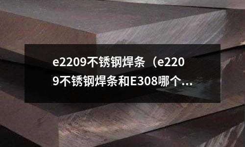 e2209不銹鋼焊條（e2209不銹鋼焊條和E308哪個(gè)好）