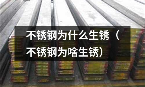 不銹鋼為什么生銹（不銹鋼為啥生銹）