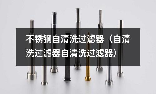 不銹鋼自清洗過濾器(自清洗過濾器自清洗過濾器)