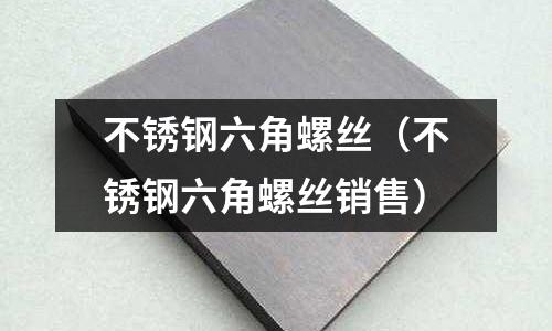 不銹鋼六角螺絲（不銹鋼六角螺絲銷售）