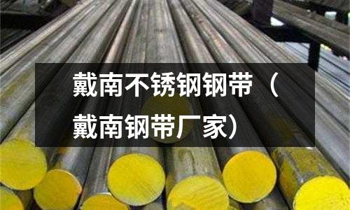 戴南不銹鋼鋼帶(戴南鋼帶廠家)