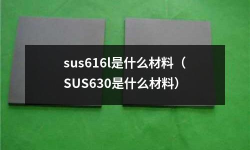 sus616l是什么材料(SUS630是什么材料)