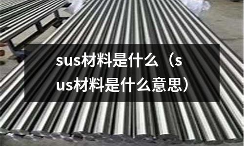 sus材料是什么（sus材料是什么意思）