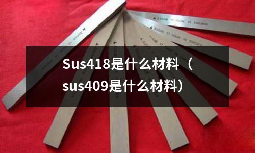 Sus418是什么材料（sus409是什么材料）