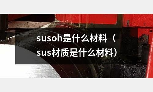 susoh是什么材料（sus材質是什么材料）