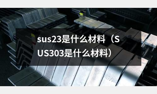 sus23是什么材料（SUS303是什么材料）